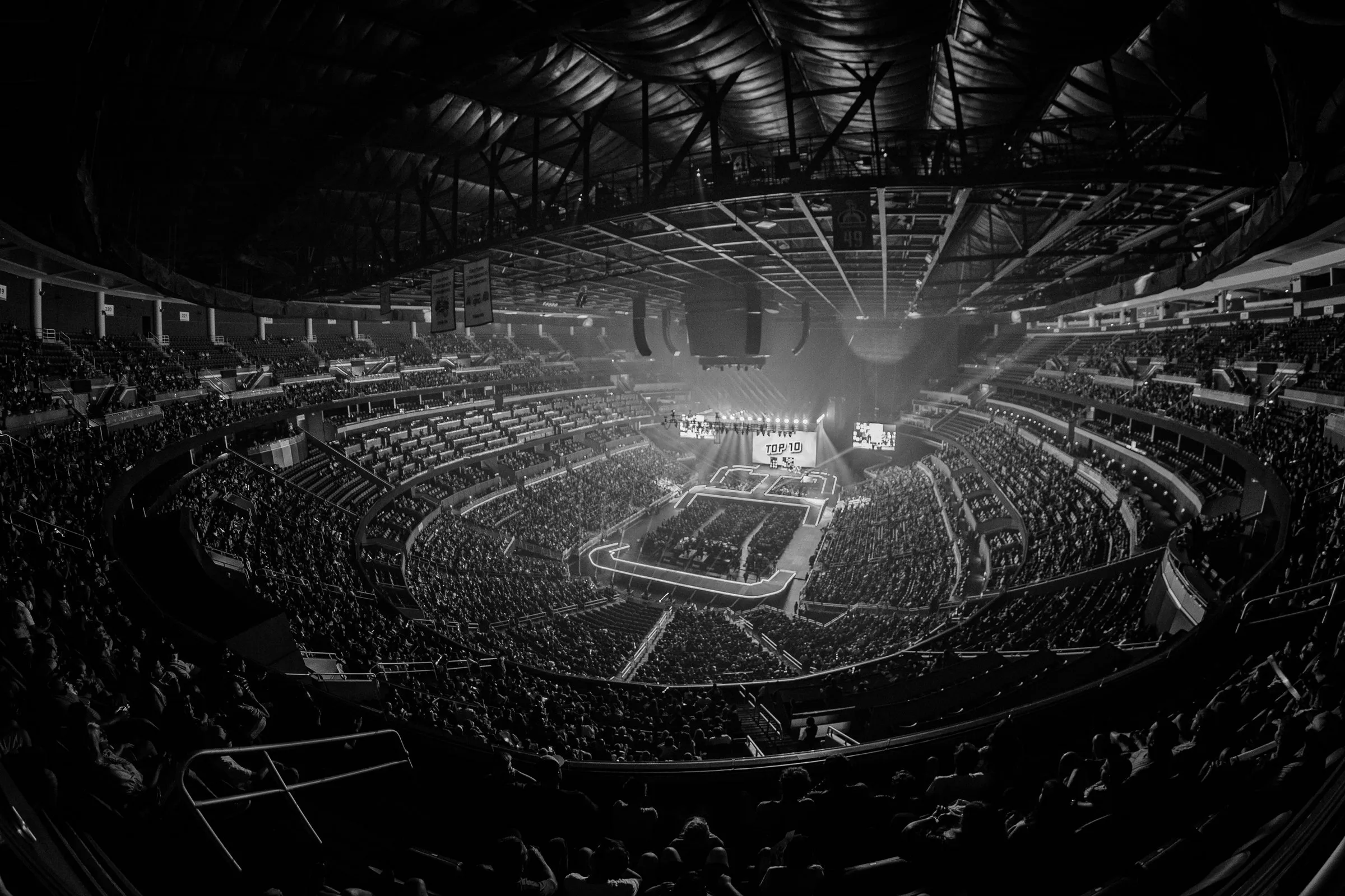 Pound It Noggin Tour — wide arena view, audience filling the venue