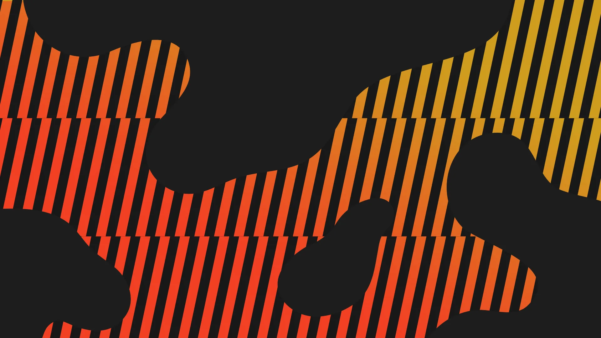 LED wall background — orange and yellow vertical stripes